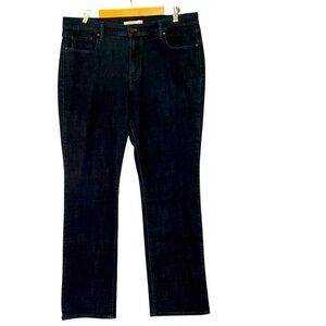 Levi’s 505 Straight Dark Blue Wash Denim Jeans Size 33x32